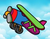 Dibujo Avión acrobático pintado por juanitonit