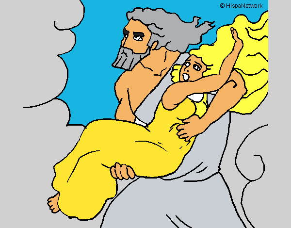 Dibujo El rapto de Perséfone pintado por HIJIHIJi