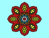 Dibujo Mandala de inspiración árabe pintado por AZUL5