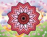 Dibujo Mandala flor de girasol pintado por nici95