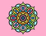 Dibujo Mandala ojos abiertos pintado por marga2016
