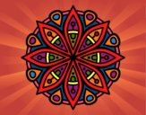 Dibujo Mandala para la concentración pintado por juanitonit
