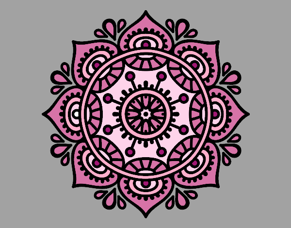 Dibujo Mandala para relajarse pintado por CLOTY