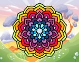Dibujo Mandala pétalos de flor pintado por nici95