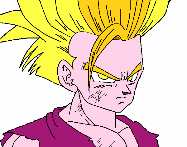 Dibujo Son Gohan pintado por gokuygohan