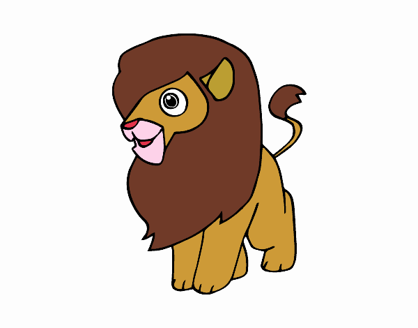 Dibujo Un león pintado por natzumi
