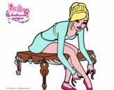 Dibujo Barbie con las zapatillas de ballet pintado por majo5737