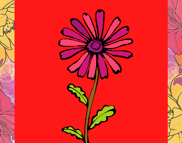 Dibujo Flor de campo pintado por dominium