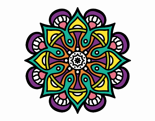 Dibujo Mandala mundo árabe pintado por monitourn