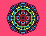Dibujo Mandala para la relajación mental pintado por cpm2016