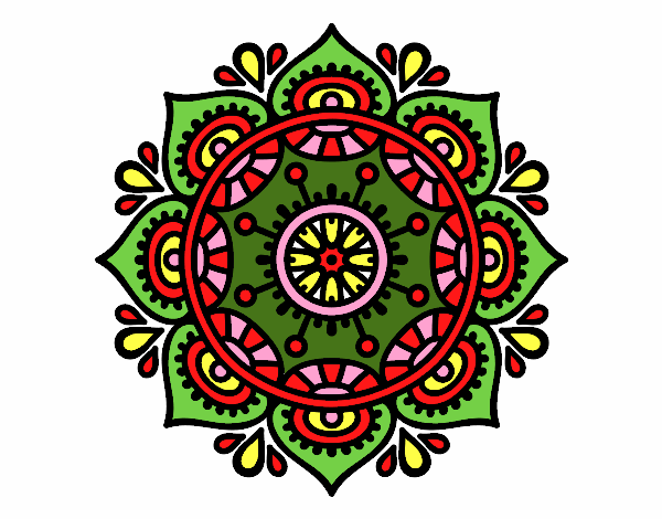 Dibujo Mandala para relajarse pintado por nancy1468