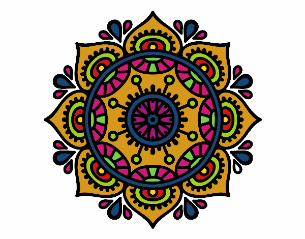 Dibujo Mandala para relajarse pintado por ROUS17