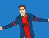 Dibujo Messi pintado por NLX2050