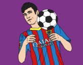 Dibujo Neymar Barça pintado por NLX2050
