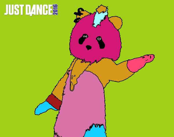 Dibujo Oso Panda Just Dance pintado por stocn