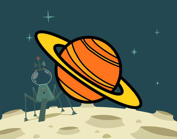 Dibujo De El Planeta Saturno Pintado Por En Dibujos Net El D A