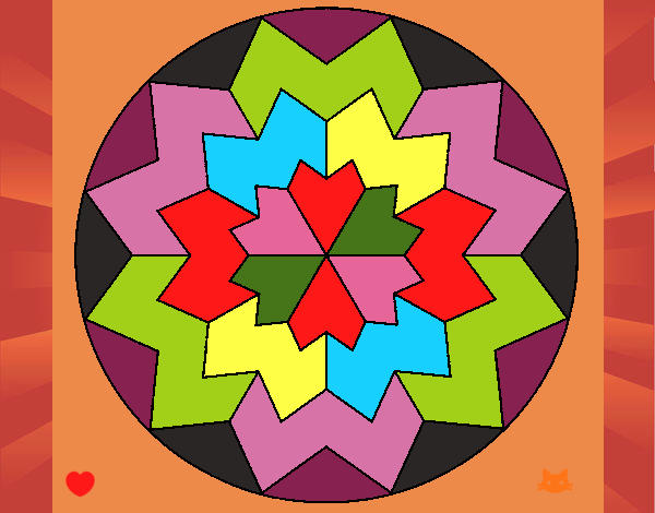 Dibujo Mandala 29 pintado por Liliana458