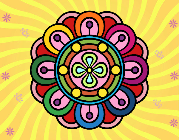 Dibujo Mandala flor creativa pintado por nuri17
