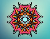 Dibujo Mandala flor simétrica pintado por CLARITAMC