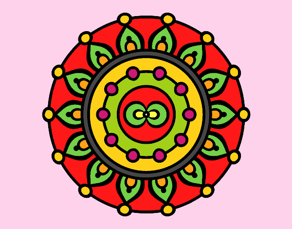 Dibujo Mandala meditación pintado por silviaceci