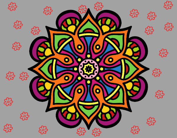 Dibujo Mandala mundo árabe pintado por silviaceci