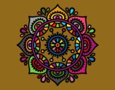 Dibujo Mandala para relajarse pintado por stocn