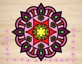Dibujo Mandala vida vegetal pintado por juanaespin