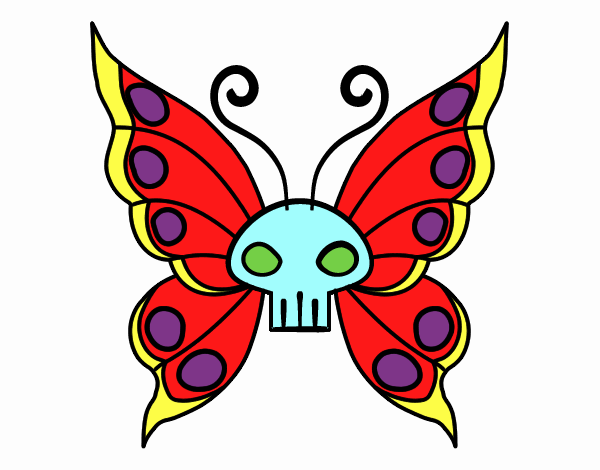 Dibujo Mariposa Emo pintado por J1z5m3