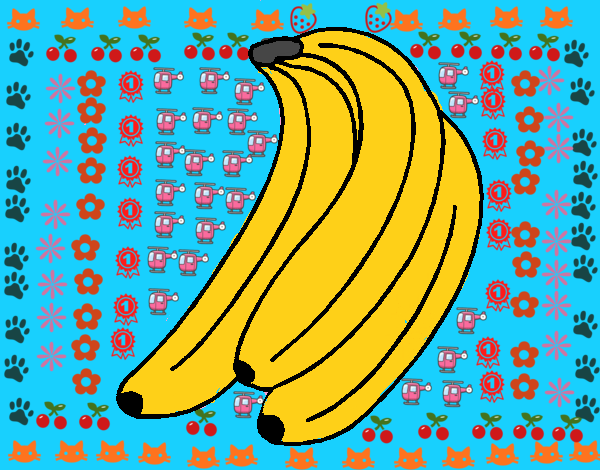Dibujo Plátanos pintado por BellaDulce