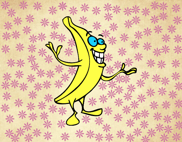 Dibujo Señor plátano pintado por BellaDulce