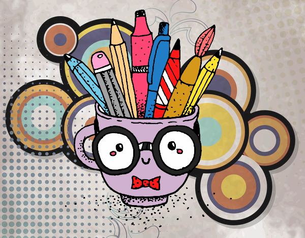 Dibujo Taza animada con lápices pintado por MONSLAROLA