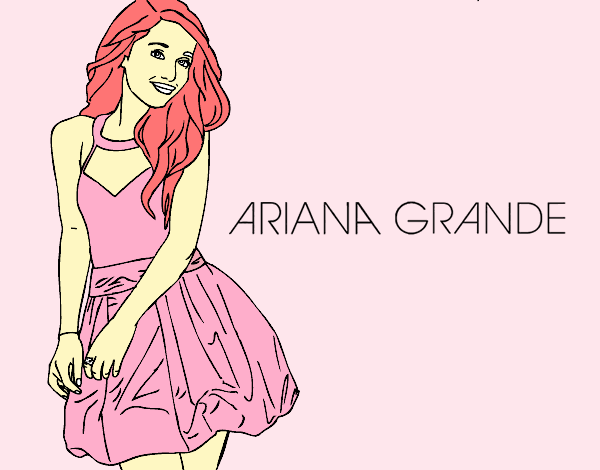 Dibujo Ariana Grande pintado por valemartha