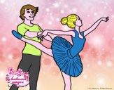 Dibujo Barbie bailando ballet pintado por vicky09