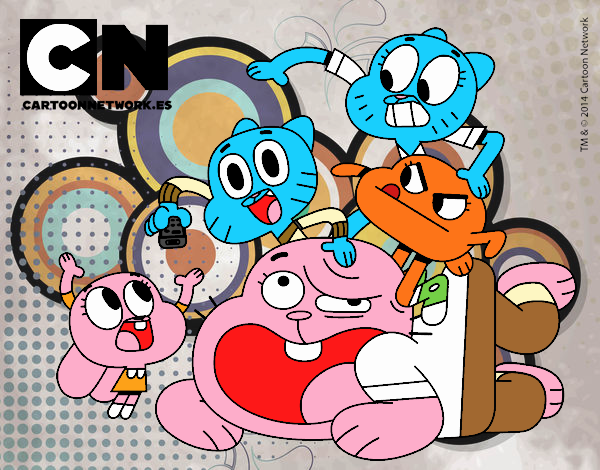 Dibujo Grupo de Gumball pintado por mabs