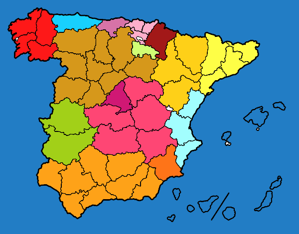 Dibujo Las provincias de España pintado por JOSETENZA