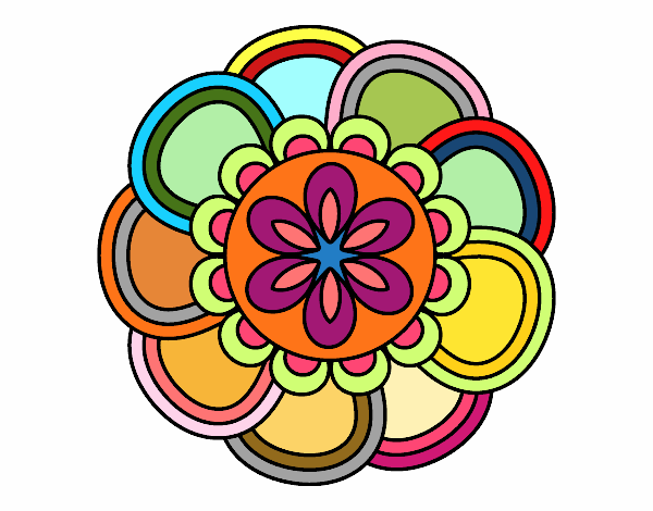 Dibujo Mandala de pétalos pintado por bianqui521