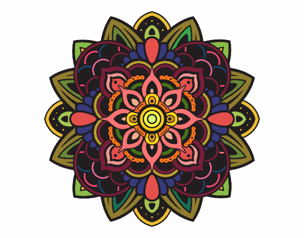 Dibujo Mandala decorativa pintado por CLARITAMC