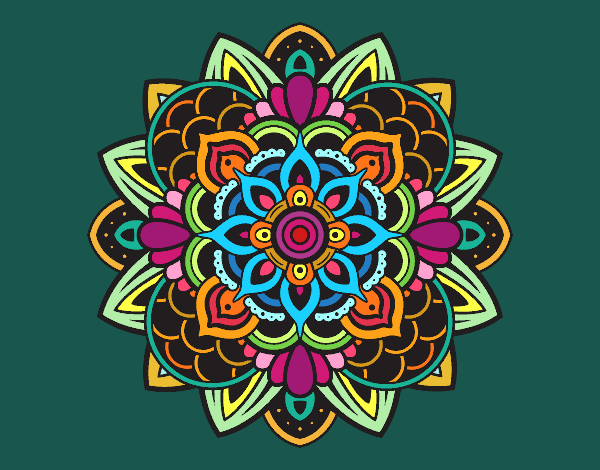 Dibujo Mandala decorativa pintado por sandrasobi