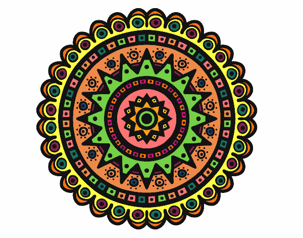 Dibujo Mandala étnica pintado por CLARITAMC