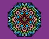 Dibujo Mandala flor conceptual pintado por masafico4