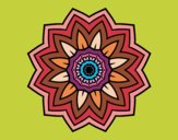 Dibujo Mandala flor de girasol pintado por masafico4