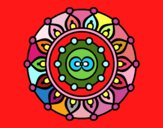 Dibujo Mandala meditación pintado por marga2016