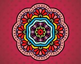Dibujo Mandala mosaico modernista pintado por masafico4