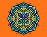 Dibujo Mandala para meditar pintado por marga2016