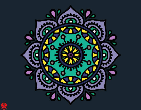 Dibujo Mandala para relajarse pintado por 33Helen