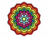 Dibujo Mandala pétalos de flor pintado por carlaVALE