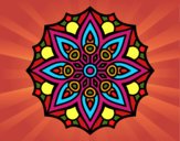 Dibujo Mandala simetría sencilla pintado por irenevazqu