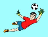 Dibujo Un portero de fútbol pintado por erika345
