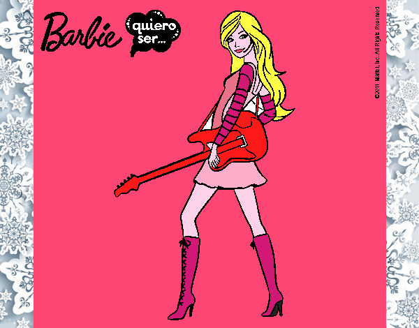Dibujo Barbie la rockera pintado por MICHLLE