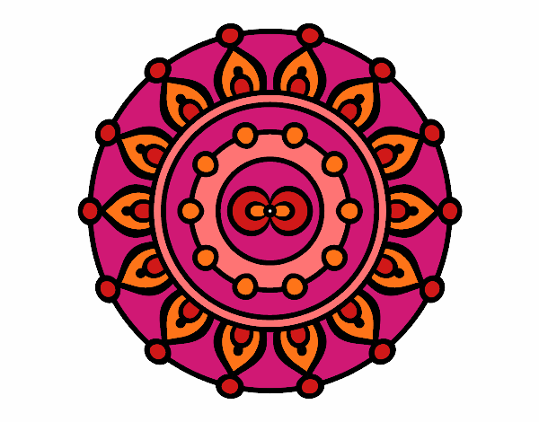 Dibujo Mandala meditación pintado por ambitar200